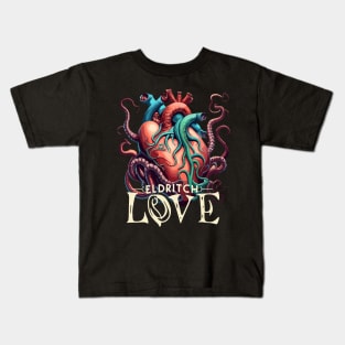 Lovecraft Monster Eldritch Love Cthulhu Heart Kids T-Shirt